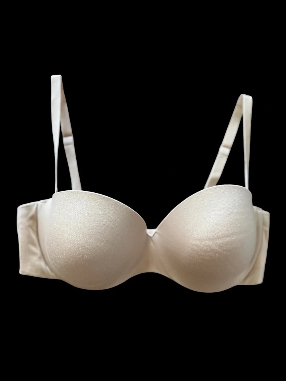Maidenform 09417 Womens Custom Lift Strapless Underwire Bra Lined 36D Beige